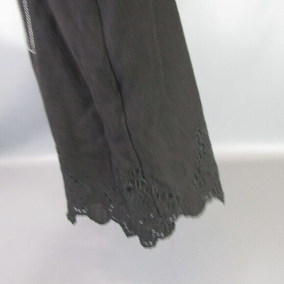 Zara Embroidered‎ Romper Women's Size XS Black & White NWT Lace Goth Shorts - Picture 8 of 13